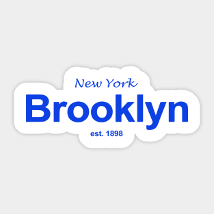 *Brooklyn Est 1898 V3 Sticker